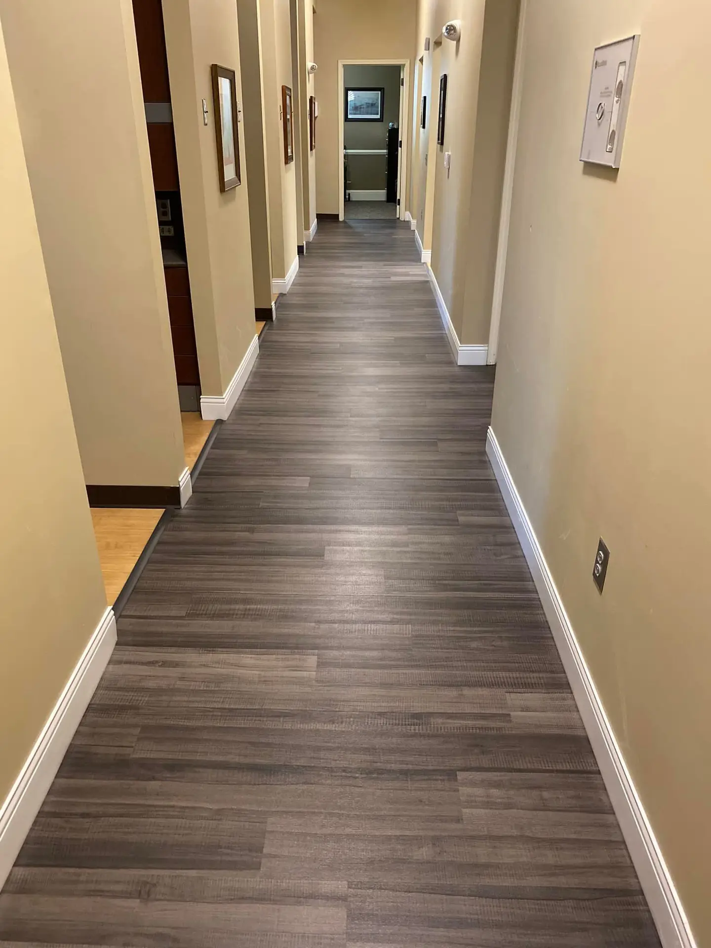 Hallway inside the dental office
